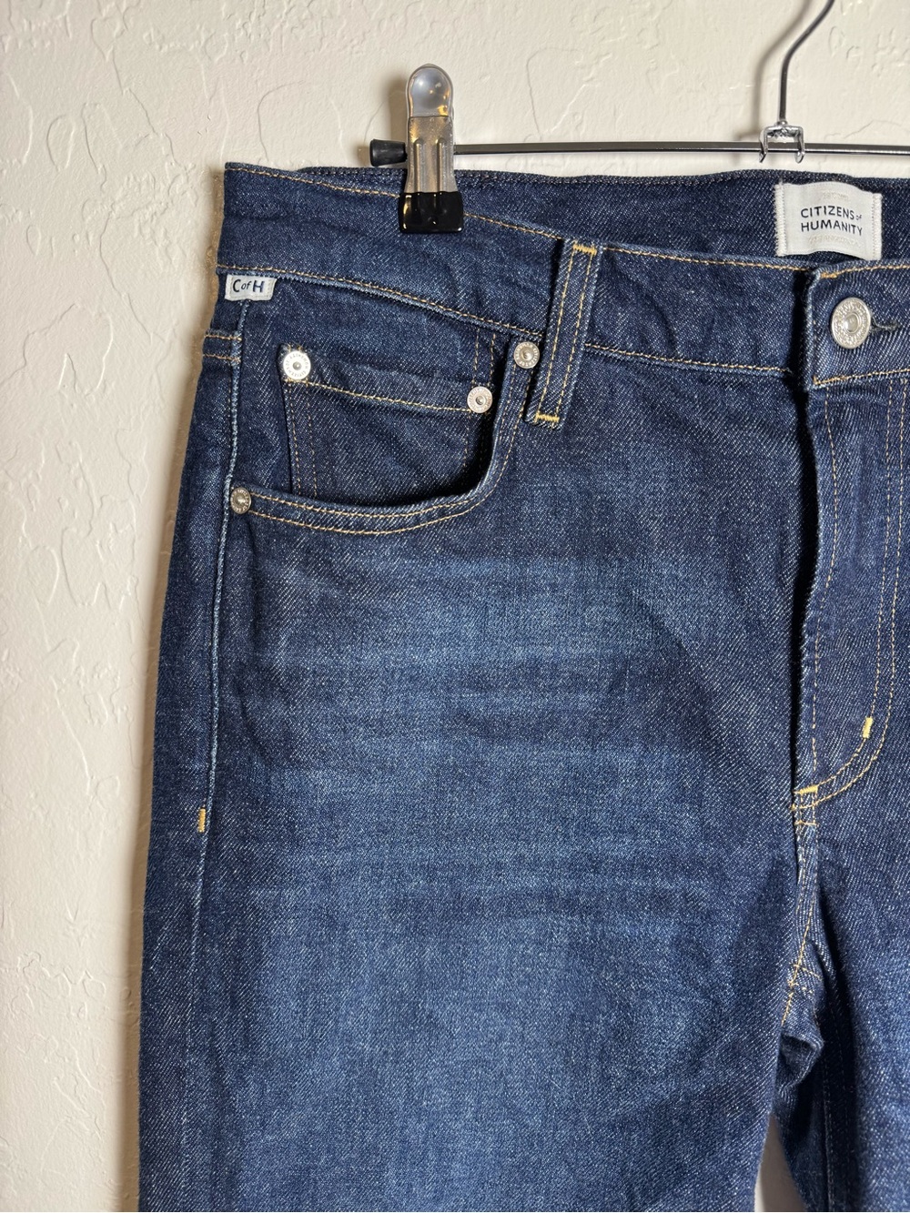 Citizens of Humanity Anissa Madison Low Rise Straight Jeans Dark Wash 28 - Picture 4 of 8